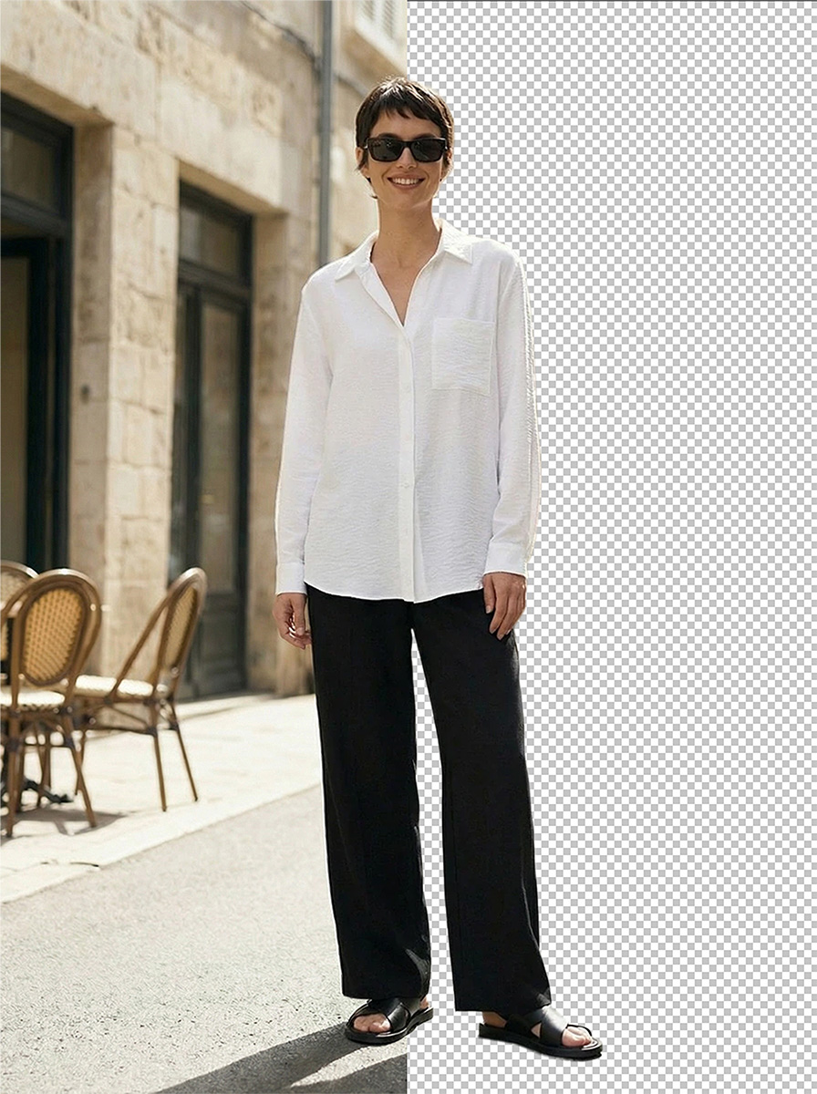 Удаление фона одежда 2